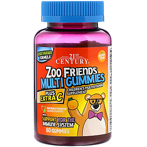 21st Century Zoo Friends Multi Gummies Plus Extra C