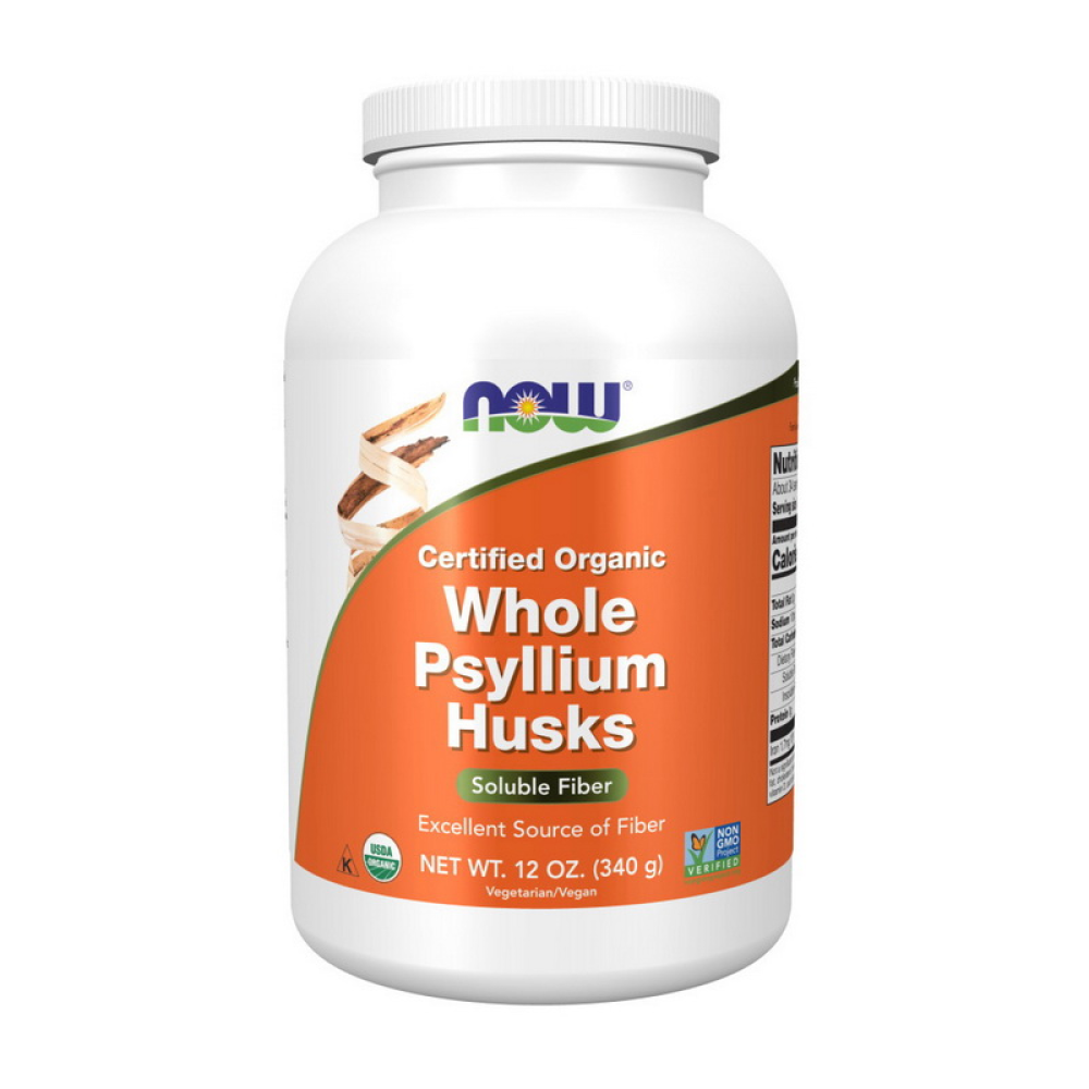 NOW Whole Psyllium Husks Certified Organic 340 грам