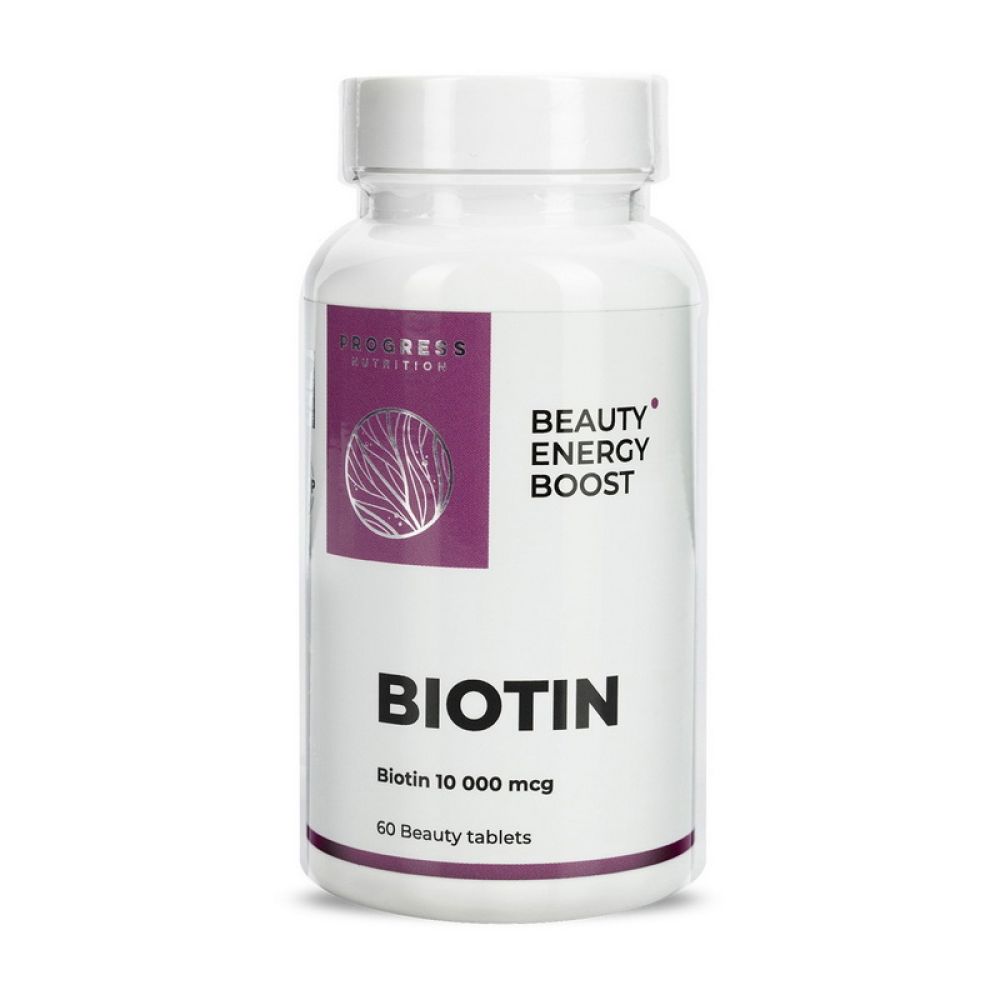 Progress Nutrition Biotin 10000 mcg 60 таблеток