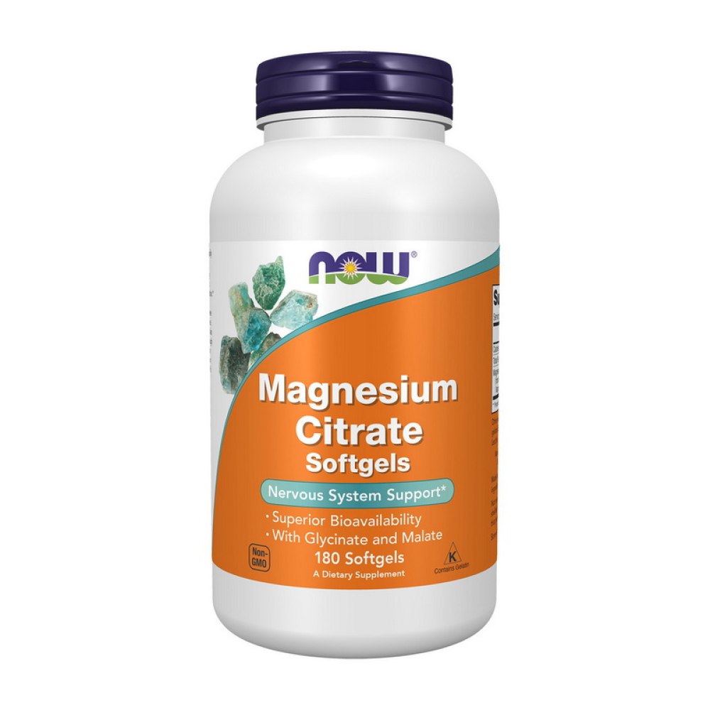 NOW Magnesium Citrate Softgels 90 капсул