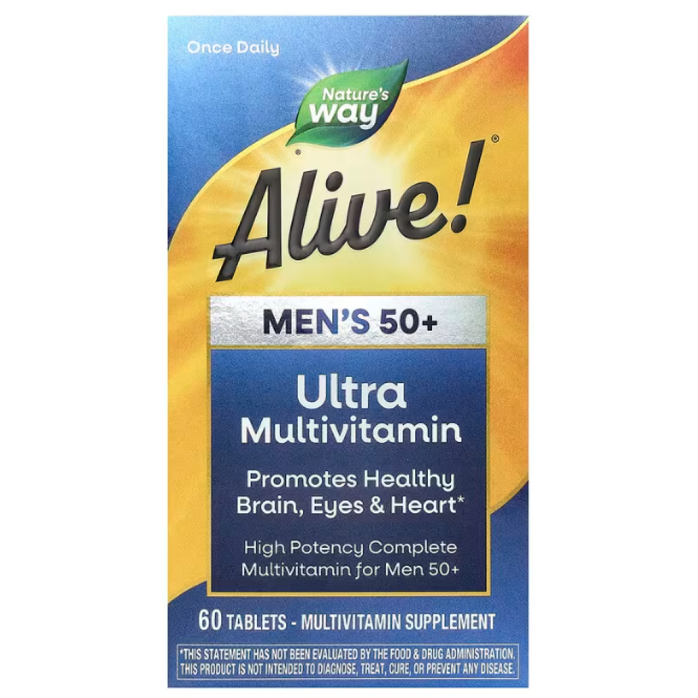 Nature's Way Alive! Men's 50+ Ultra Potency 60 таблеток