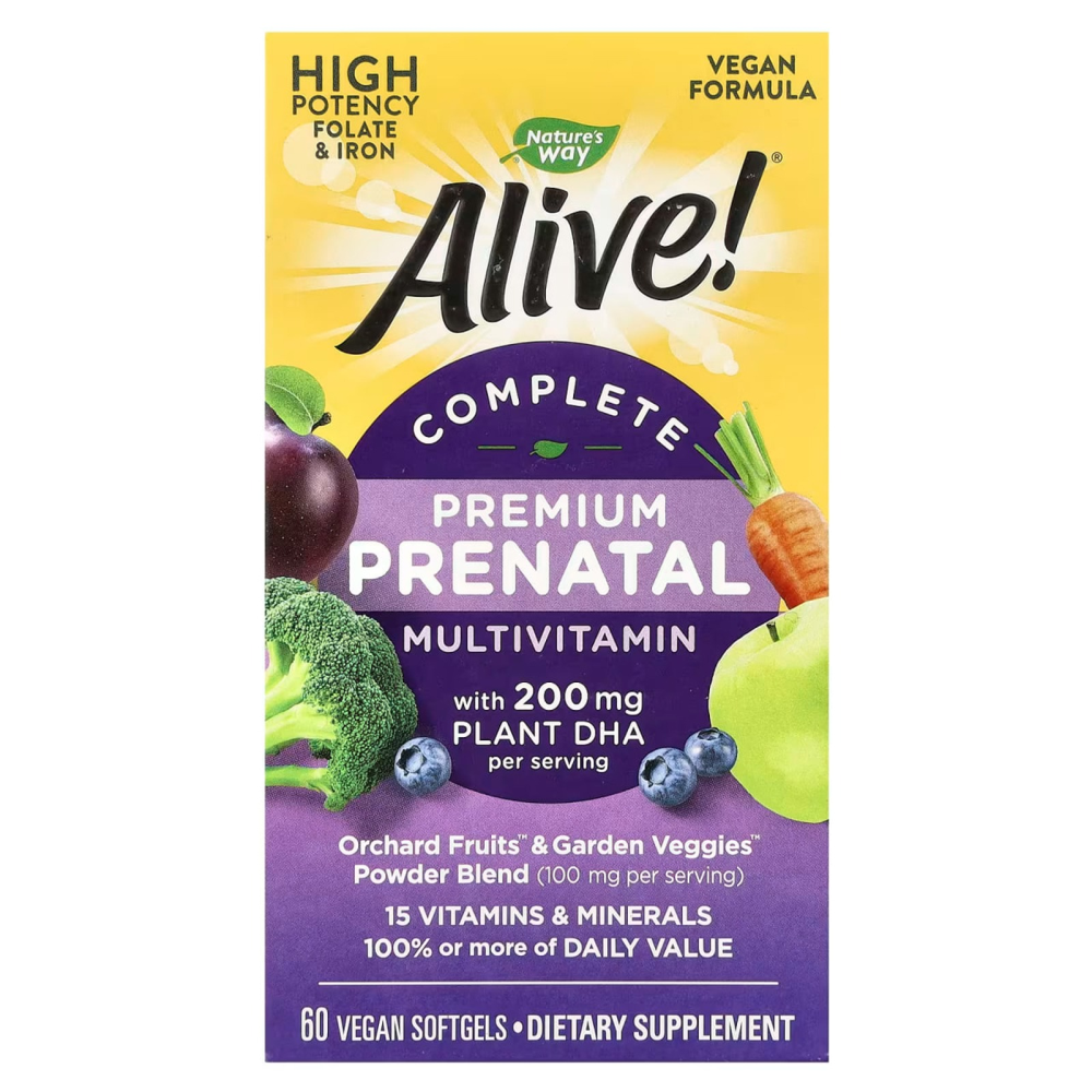 Nature's Way Alive! Premium Prenatal Multivitamin 60 софт капсул