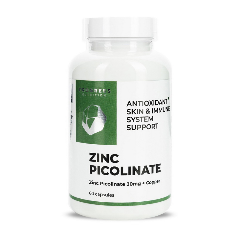 Progress Nutrition Zinc Picolinate 30 мг + Copper 60 капсул