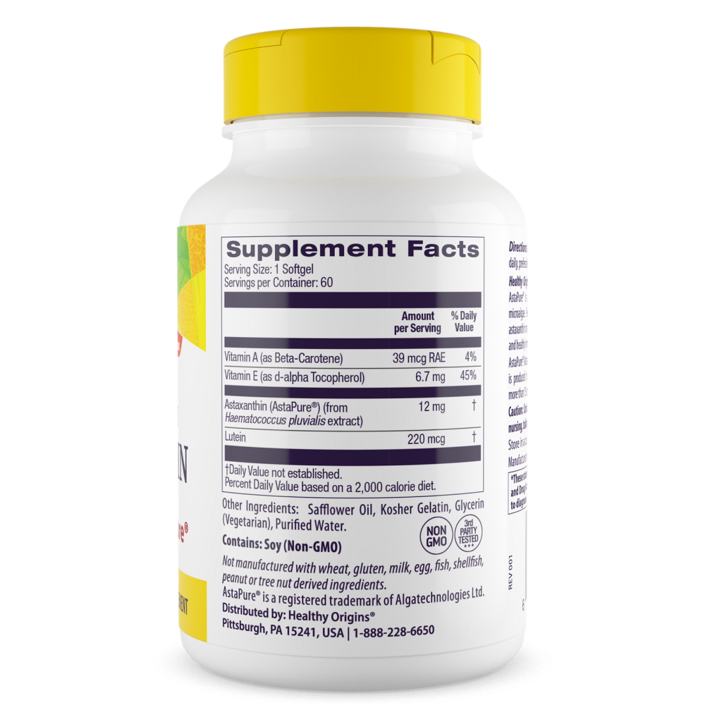 Healthy Origins Astaxanthin 12 мг