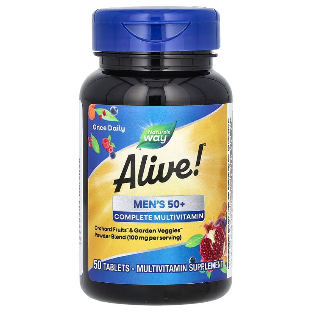 Nature's Way Alive! men's 50+ complete multivitamin 50 таблеток