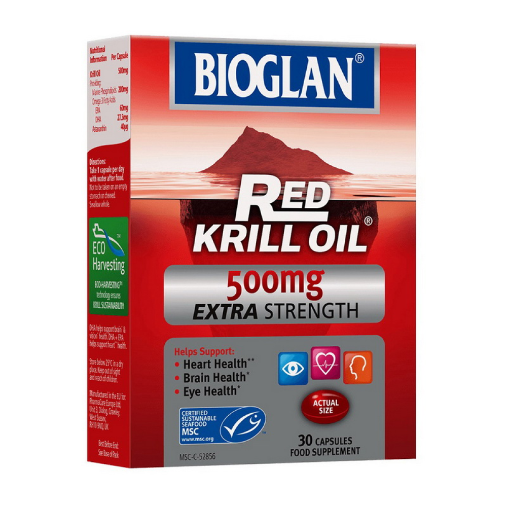 Bioglan Extra Strength Red Krill Oil 500 mg