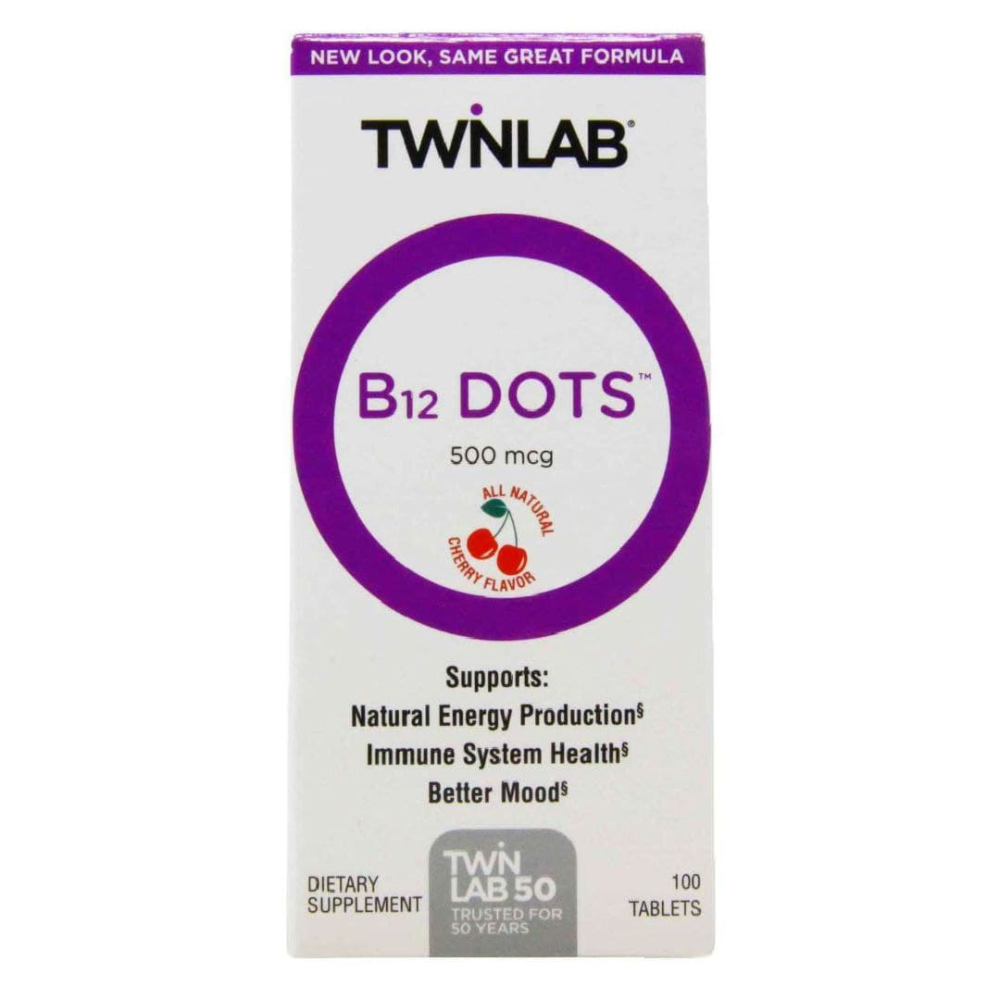 Twinlab B-12 Dots Cherry Flavor 500 mcg