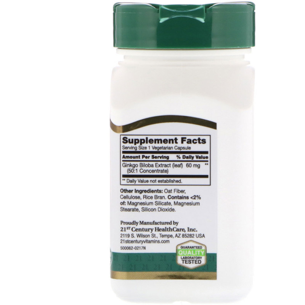 21st Century Ginkgo Biloba Extract Standardized