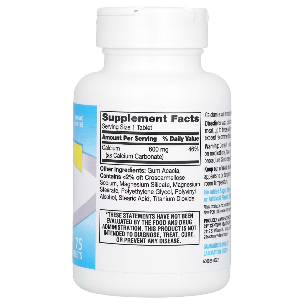 21st Century Calcium Supplement 600