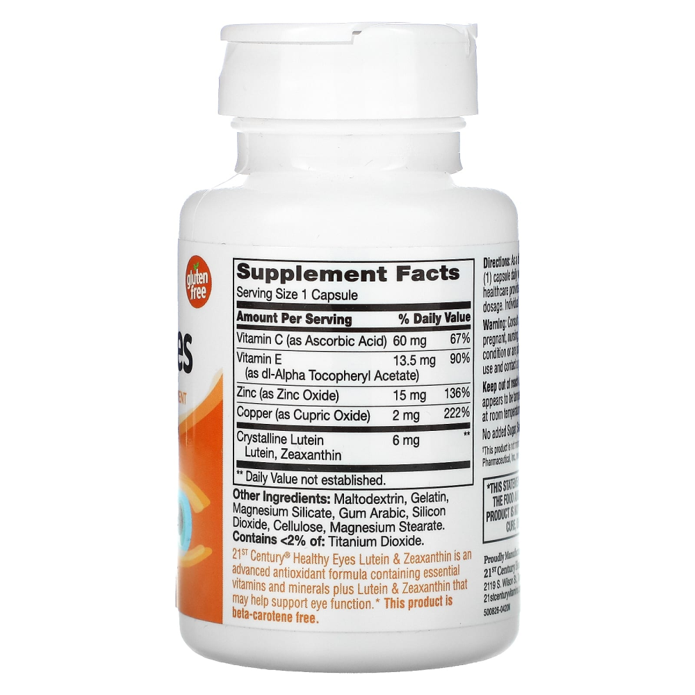 21st Century Healthy Eyes Lutein & Zeaxanthin