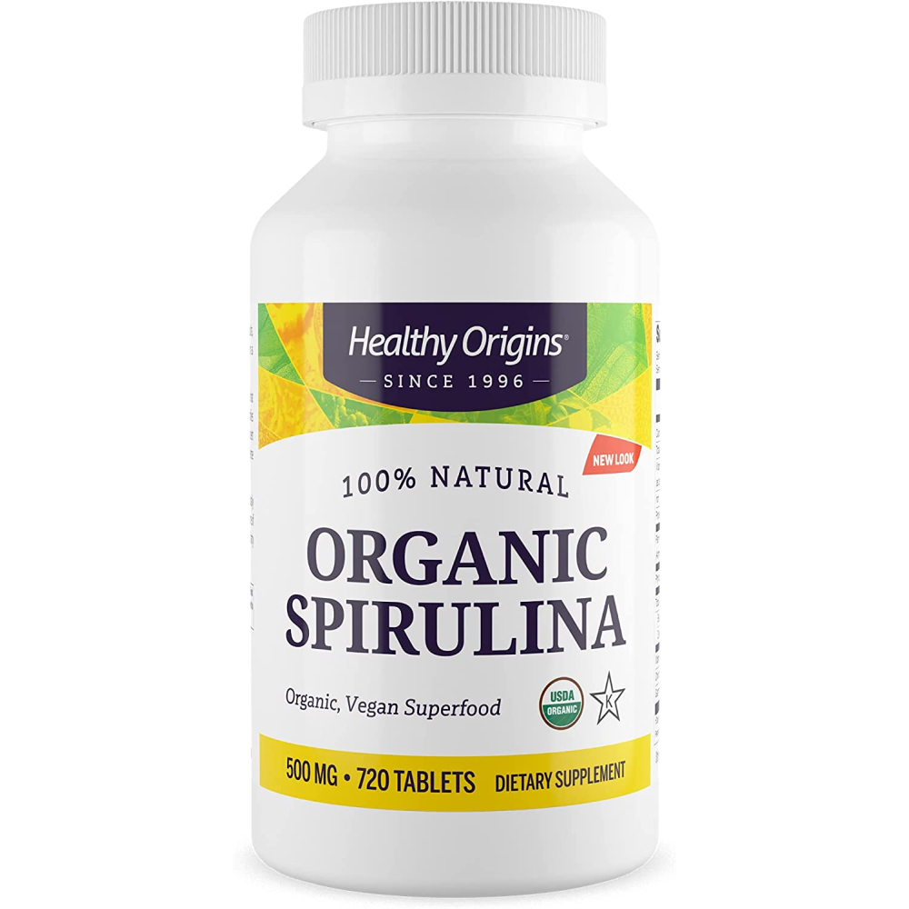 Healthy Origins Organic Spirulina 500 mg