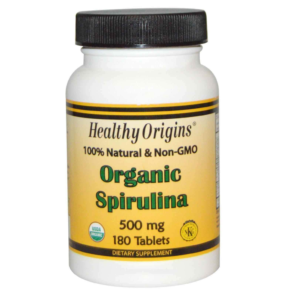 Healthy Origins Organic Spirulina 500 mg