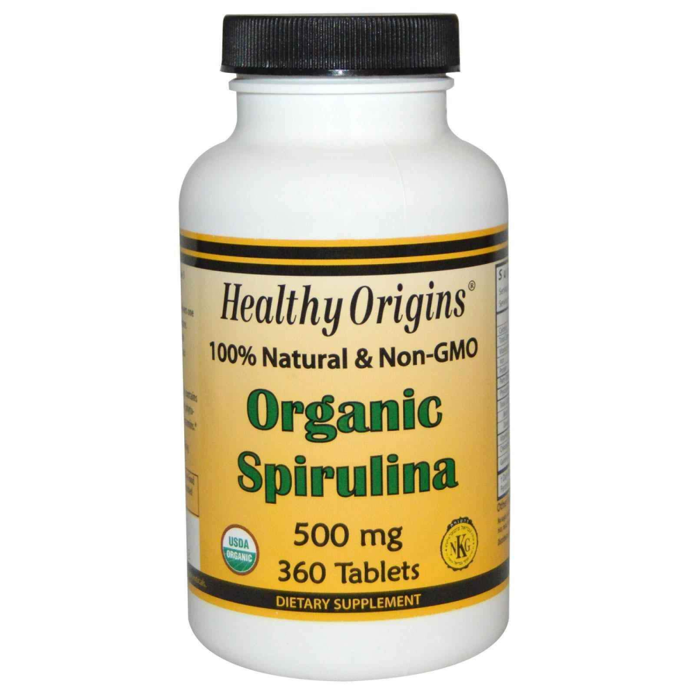 Healthy Origins Organic Spirulina 500 mg