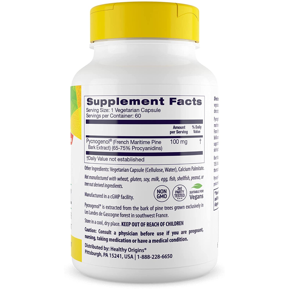 Healthy Origins Pycnogenol 100 mg