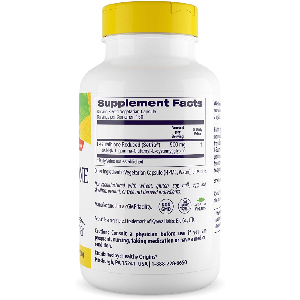 Healthy Origins Setria L-Glutathione Reduced 500 mg