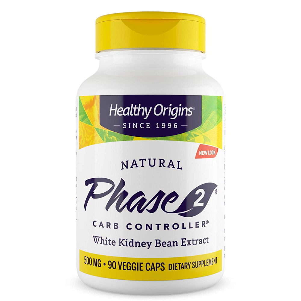 Healthy Origins Phase 2 Carb Controller White Kidney Bean Extract 500 mg