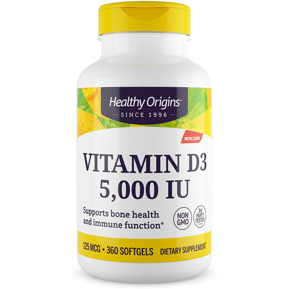 Healthy Origins Vitamin D3 5000 IU