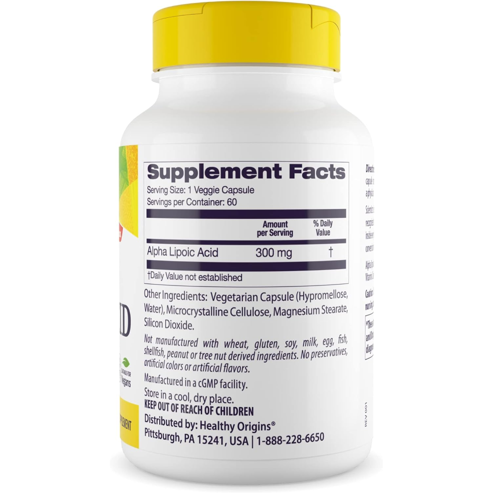 Healthy Origins Alpha Lipoic Acid 300 mg
