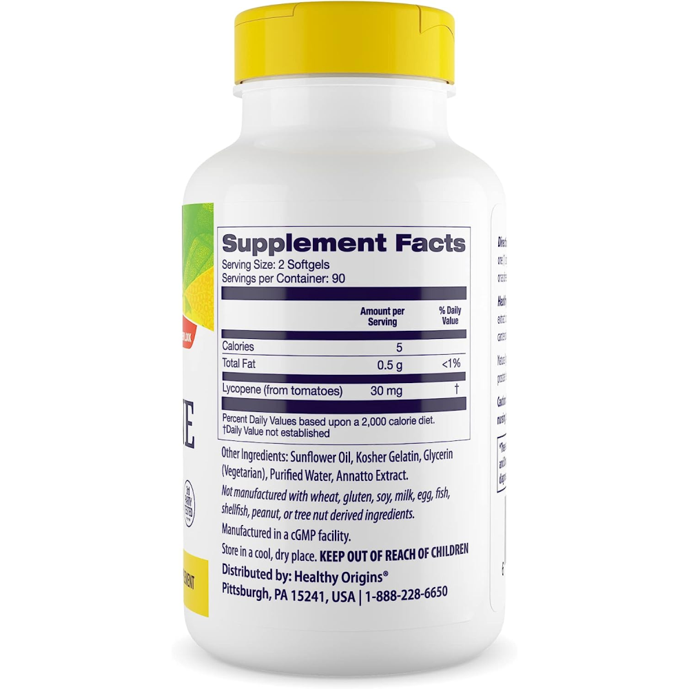 Healthy Origins Natural Lycopene 15 mg