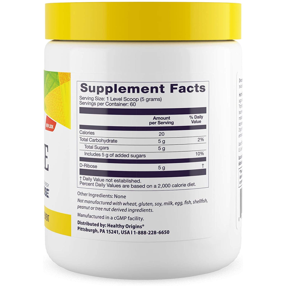 Healthy Origins D-Ribose Powder