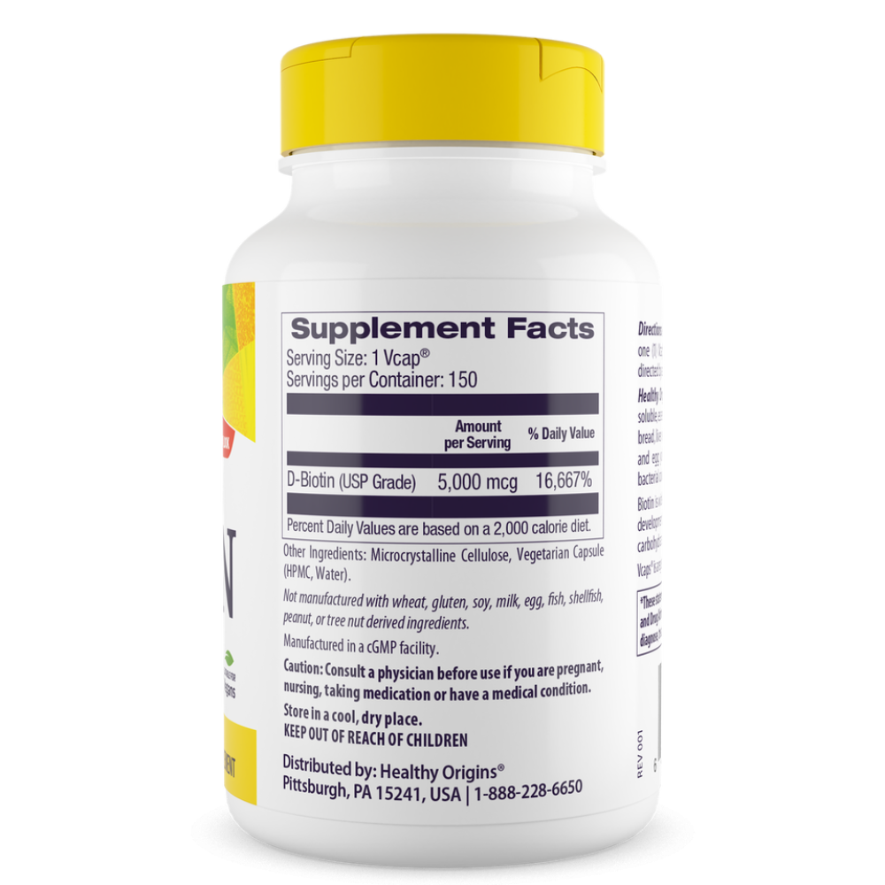 Healthy Origins Biotin High Potency 5000 mcg