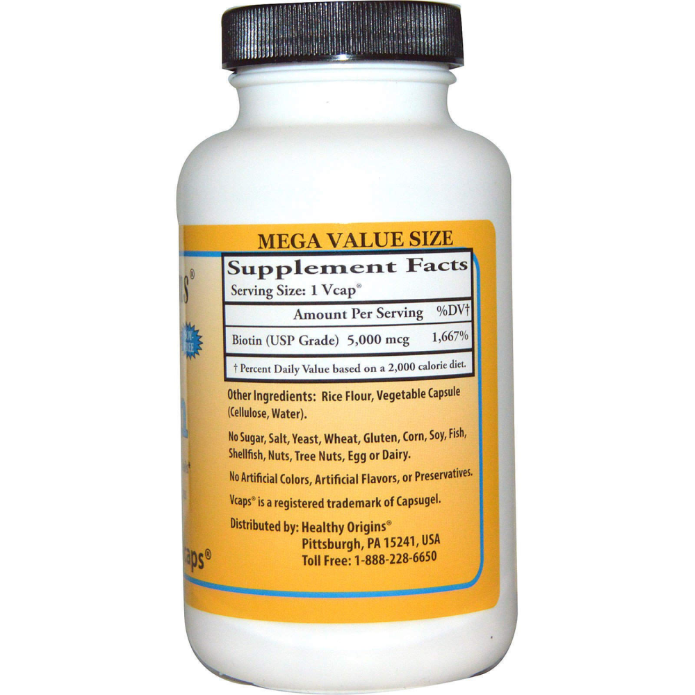Healthy Origins Biotin High Potency 5000 mcg