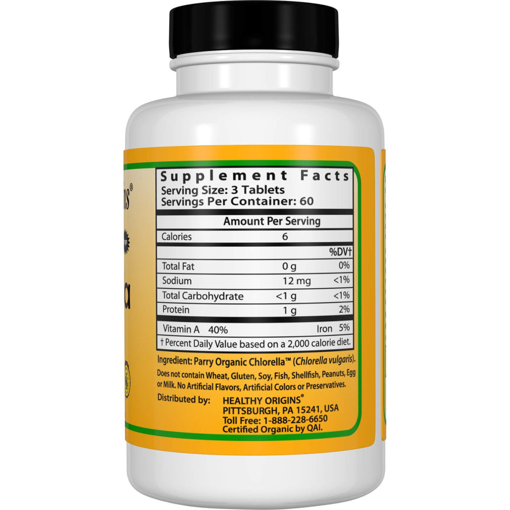 Healthy Origins Organic Chlorella 720 таблеток