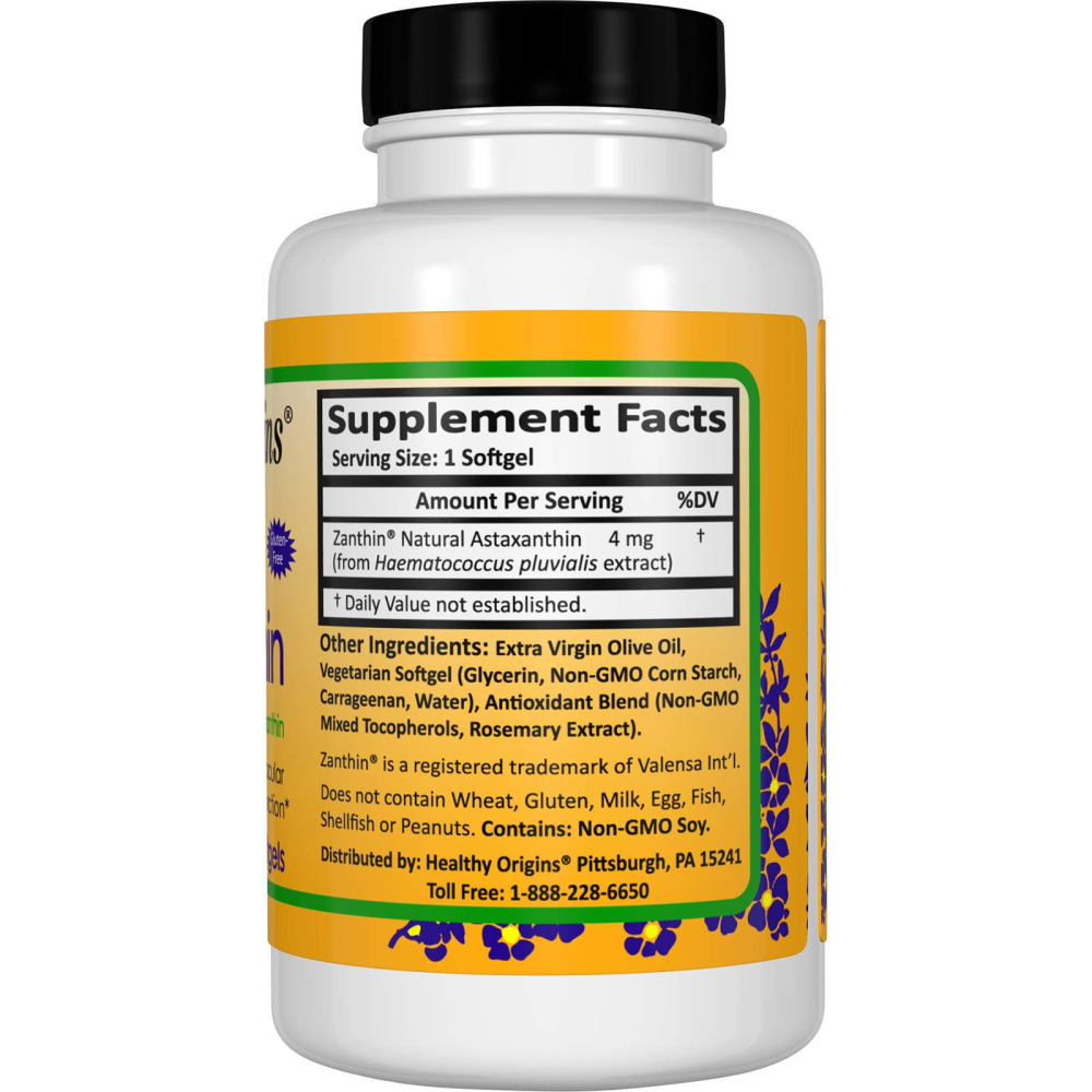 Healthy Origins Natural Astaxanthin 4 mg