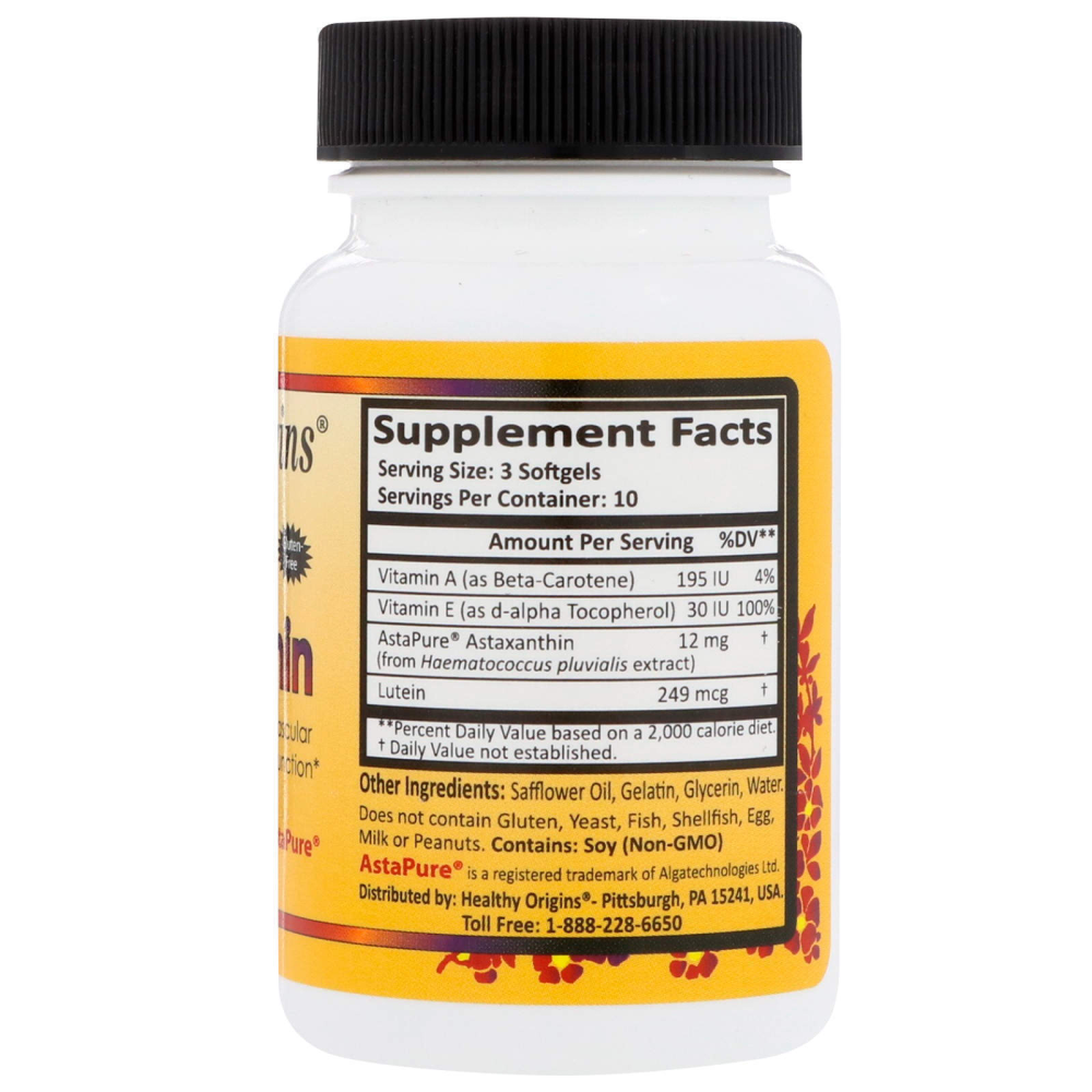 Healthy Origins Natural Astaxanthin 4 mg