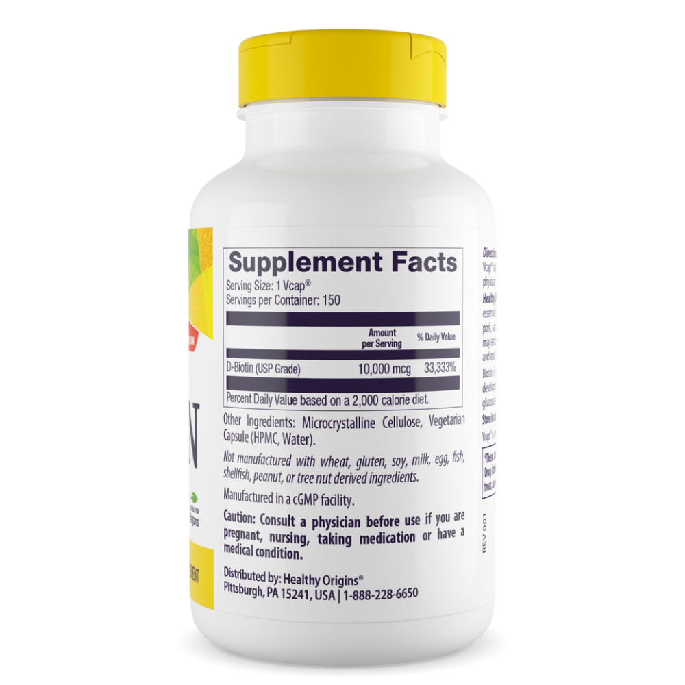 Healthy Origins Biotin High Potency 10000 mcg