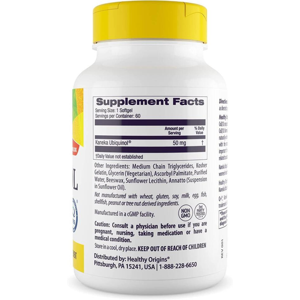 Healthy Origins Ubiquinol Kaneka QH 200 mg