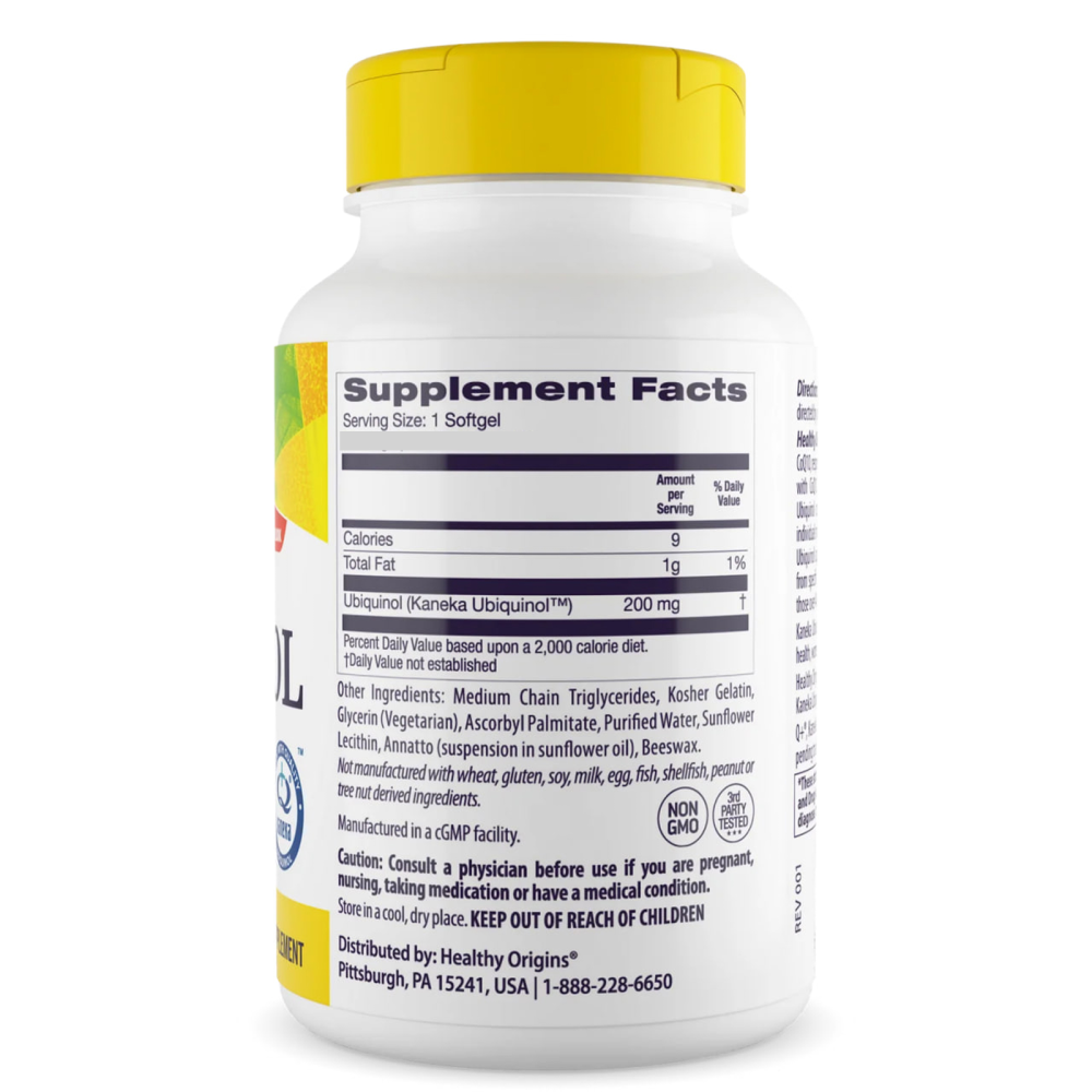 Healthy Origins Ubiquinol Kaneka QH 200 mg