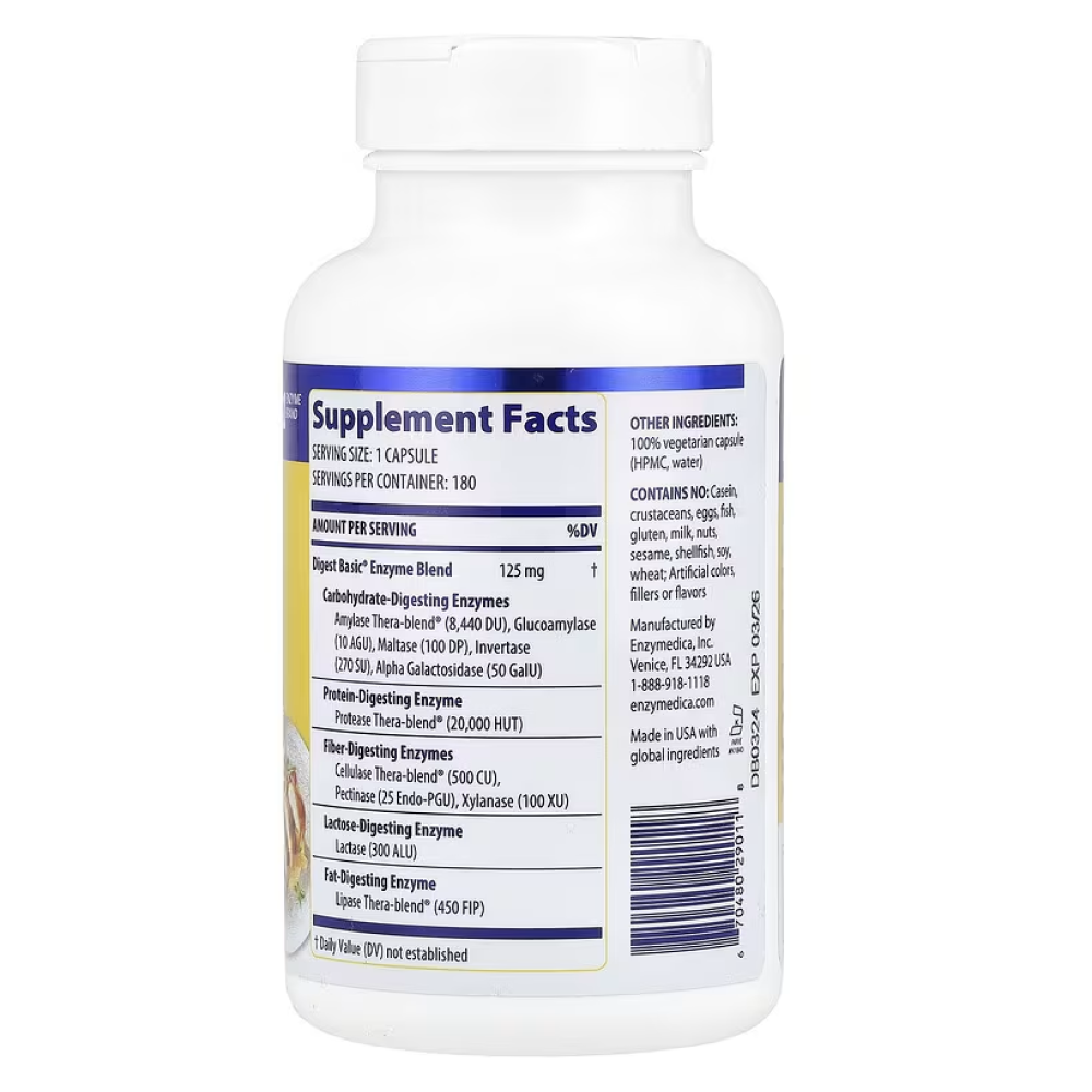 Enzymedica Digest Basic Essential Enzyme Formula