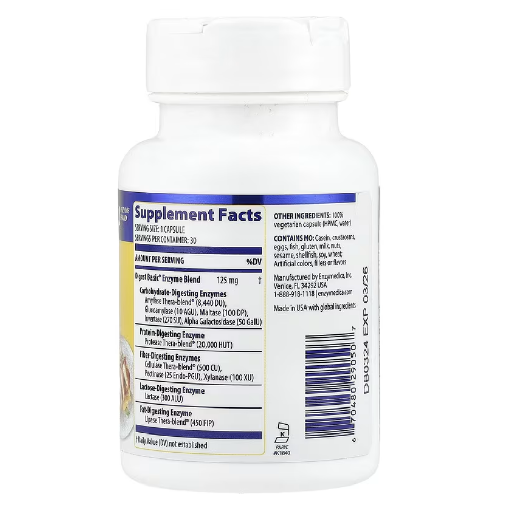 Enzymedica Digest Basic Essential Enzyme Formula