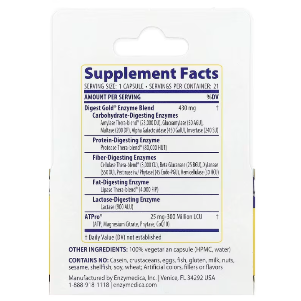 Enzymedica Digest Gold with ATPro