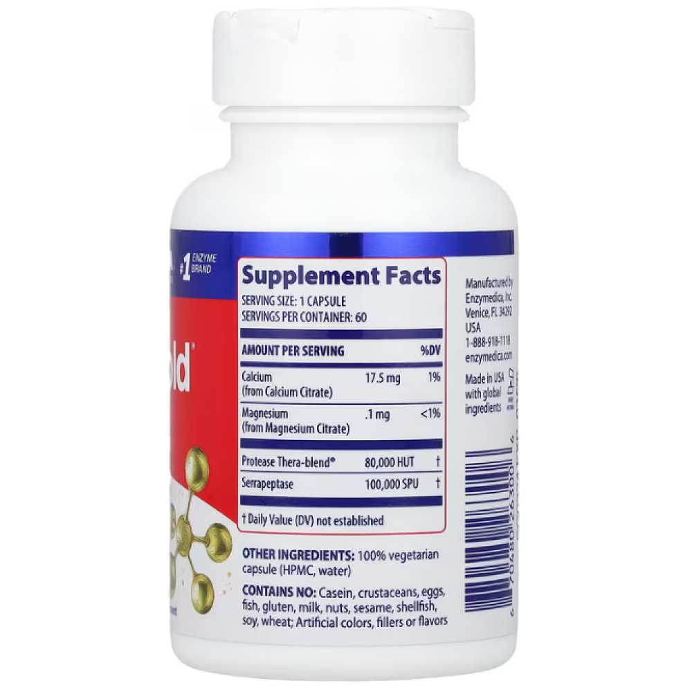 Enzymedica SerraGold High Activity Serrapeptase