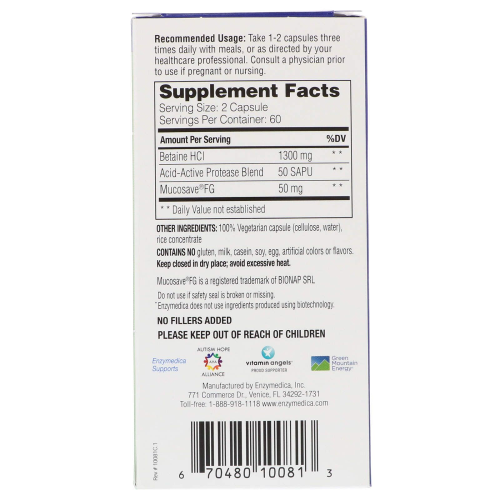 Enzymedica Betaine HCI