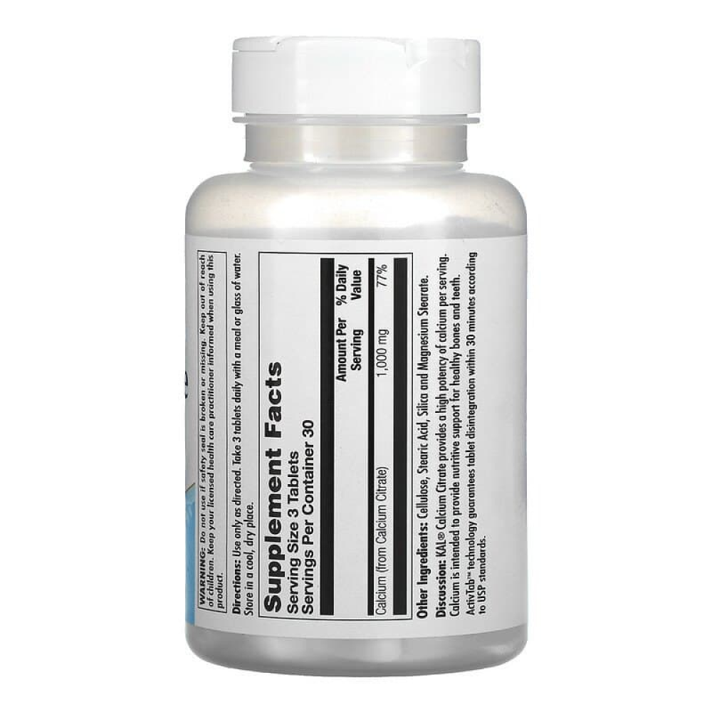 KAL Calcium Citrate 1000 1000 mg