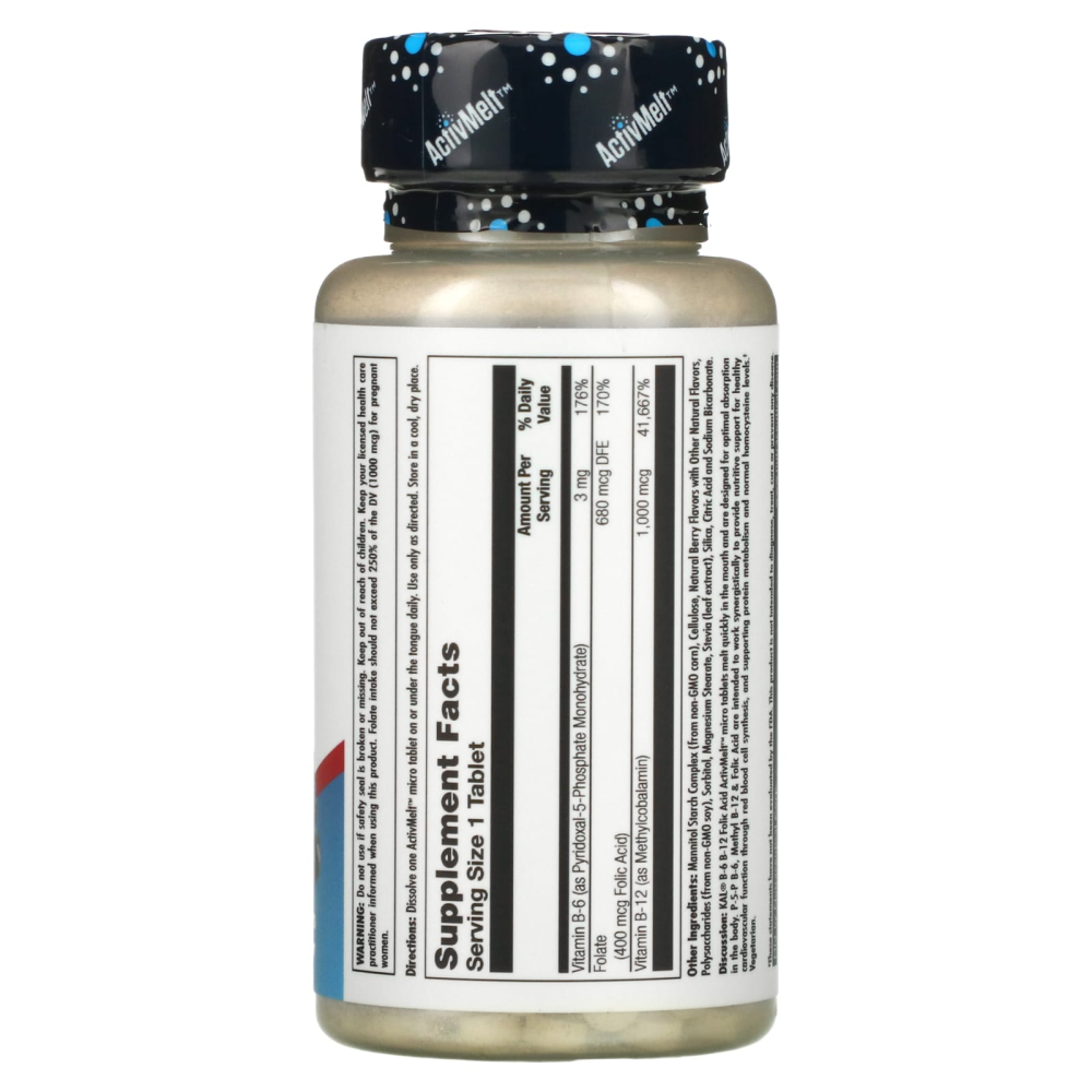 KAL B-6 B-12 Folic Acid