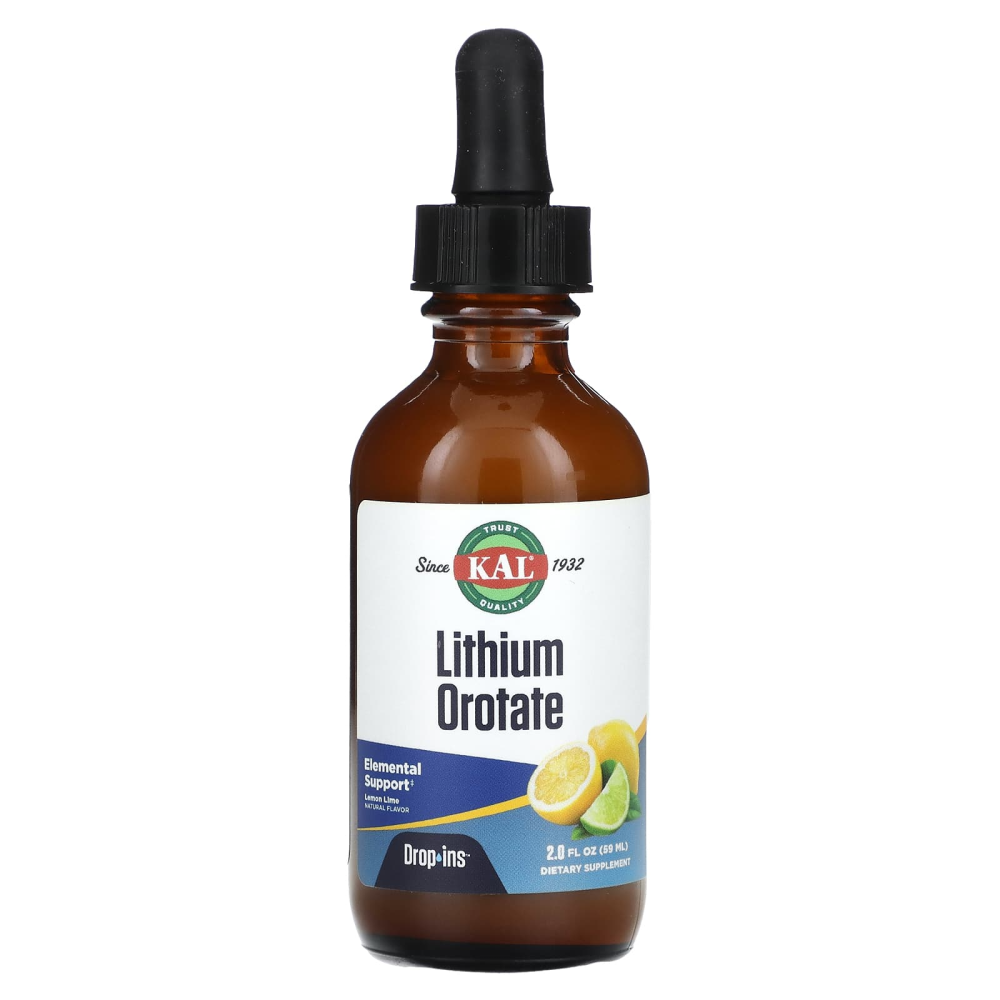 KAL Lithium Orotate Drops Lemon Lime