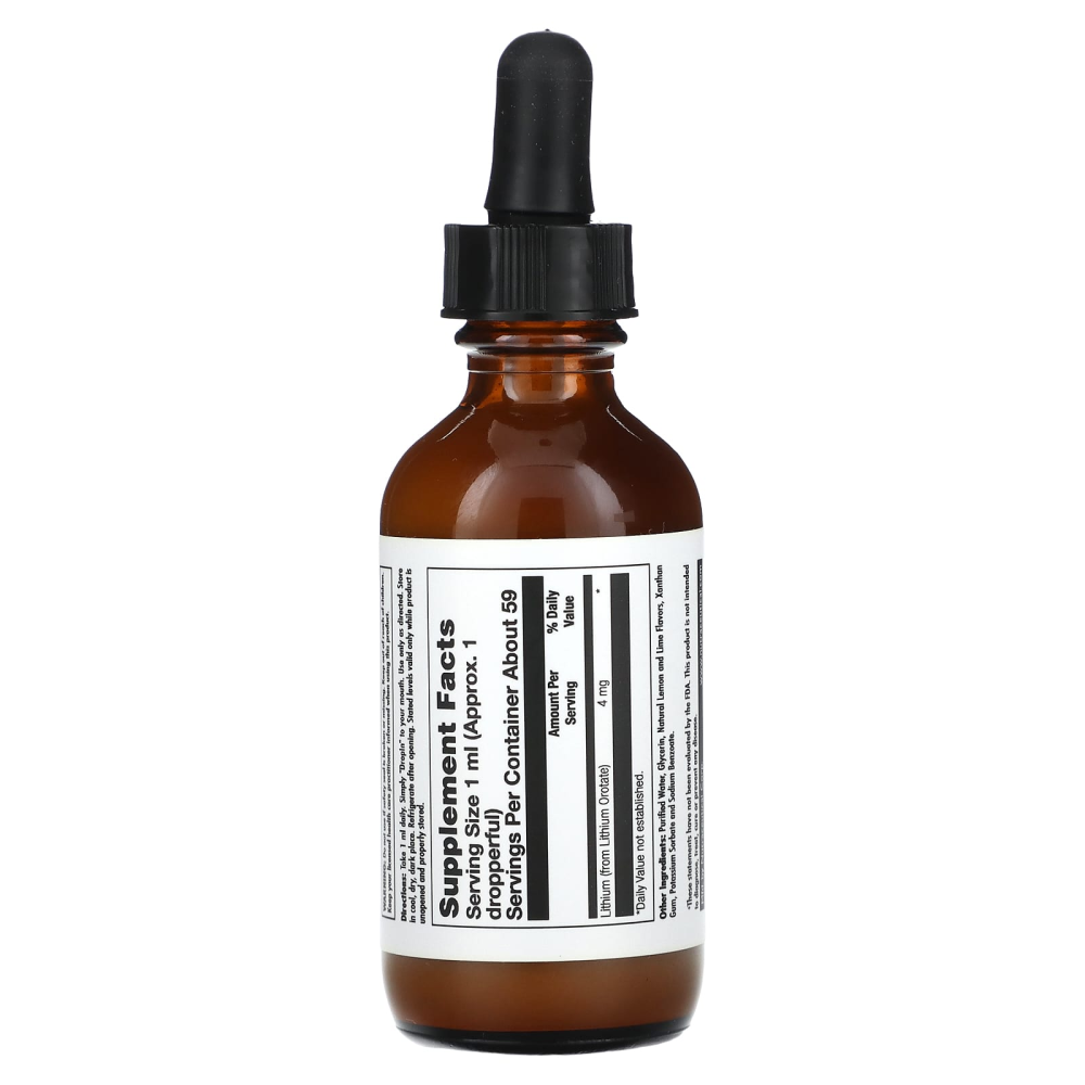 KAL Lithium Orotate Drops Lemon Lime