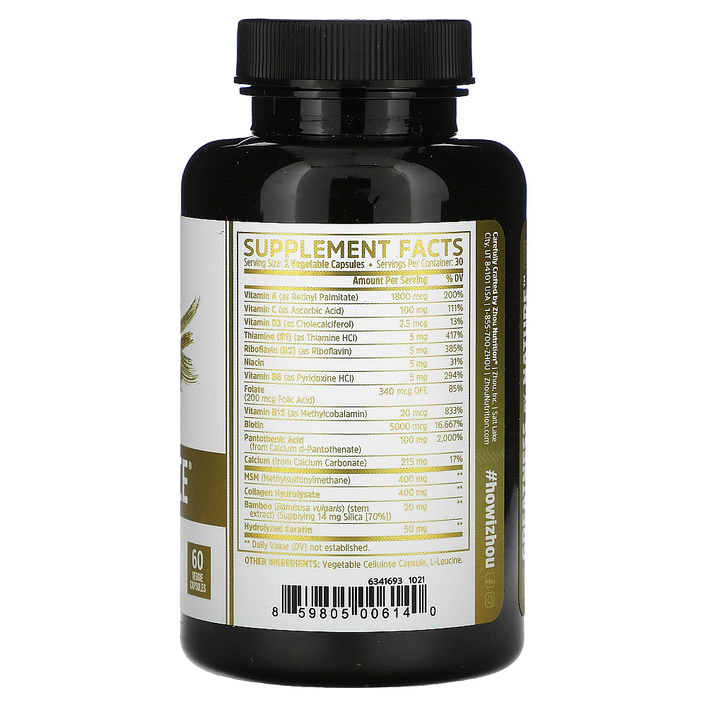 Zhou Nutrition Hairfluence Premium Hair Growth Formula