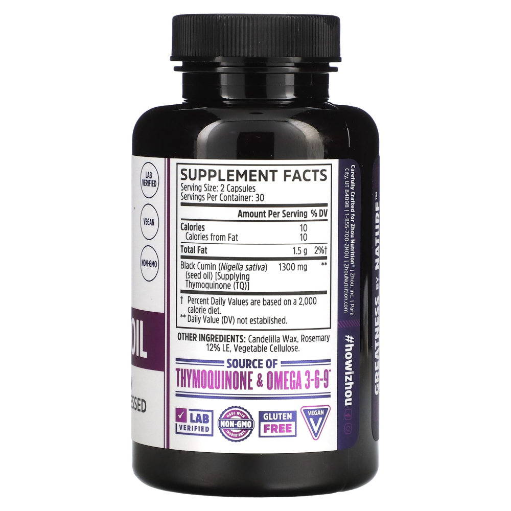Zhou Nutrition Black Seed Oil