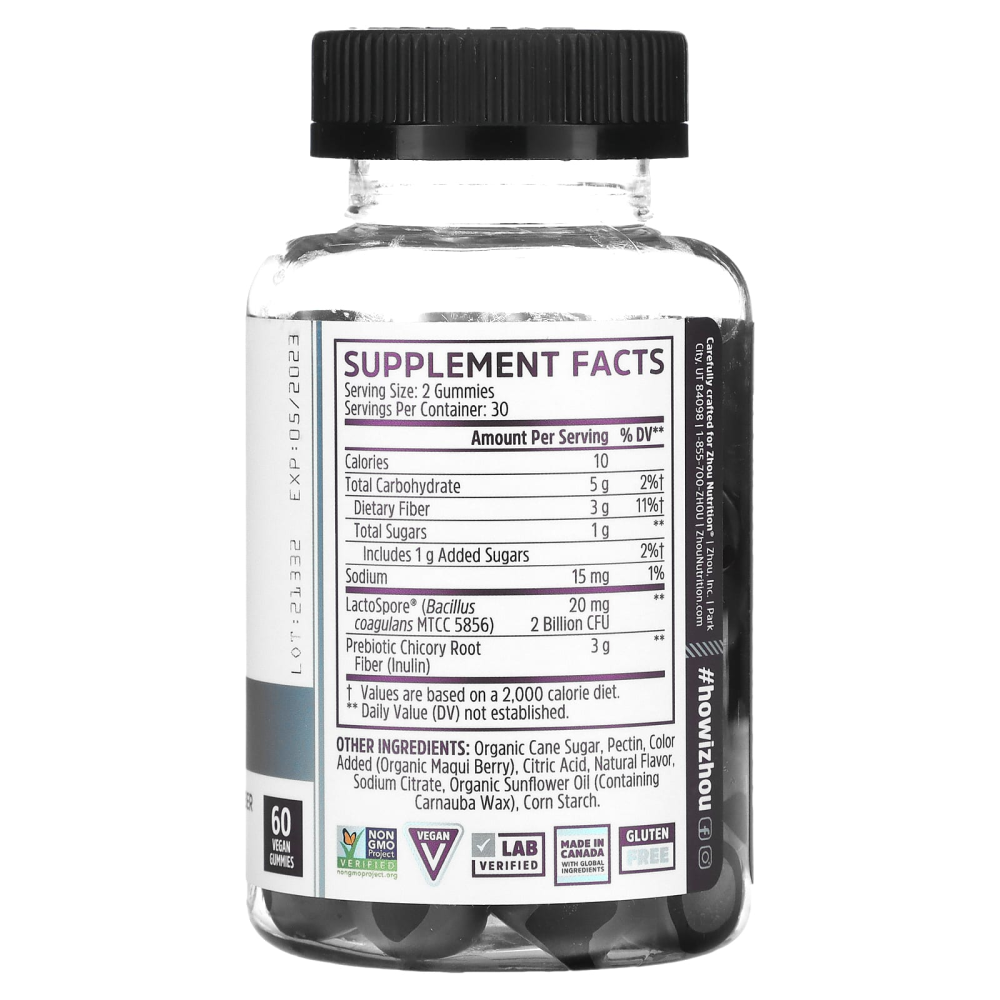 Zhou Nutrition Gut Guru Blue Raspberry