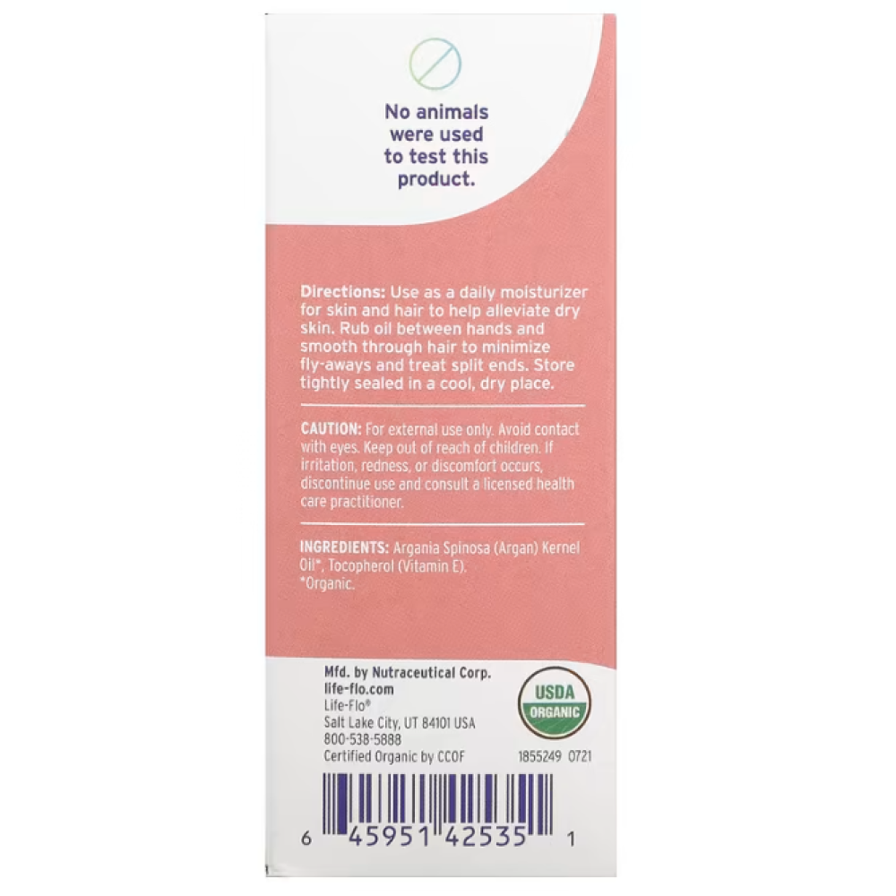 Lifeflo Organic Pure Argan Oil
