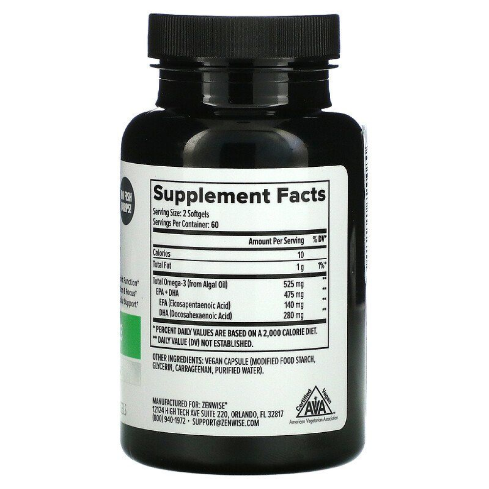 Zenwise Health Vegan Omega3