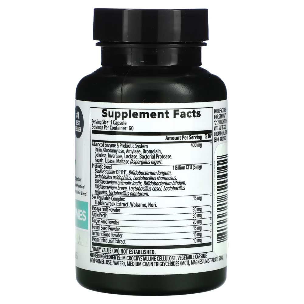 Zenwise Health Daily Digestive Enzymes with Prebiotics + Probiot