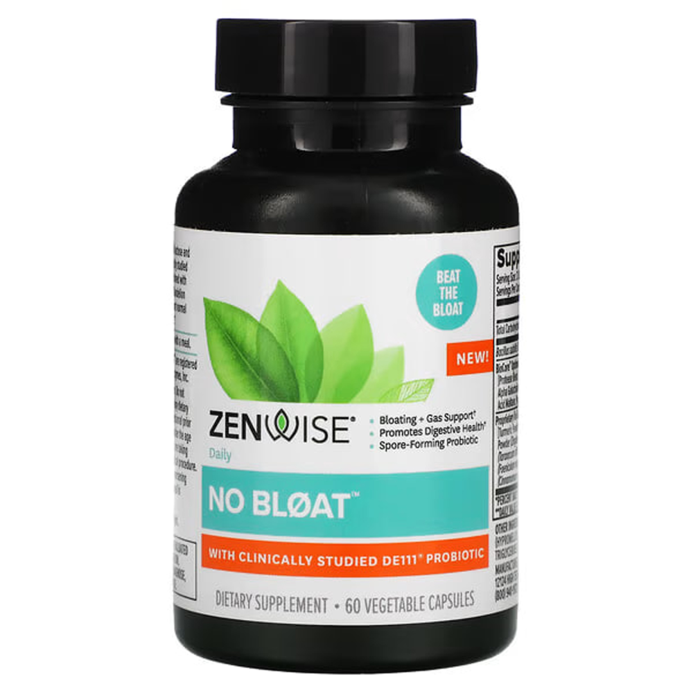 Zenwise Health No Bloat with Clinically Studied DE111 Probiotic