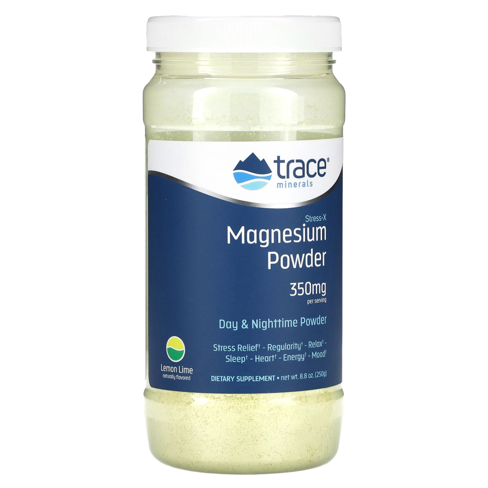 Trace Minerals Research StressX Magnesium Powder Lemon Lime 350 