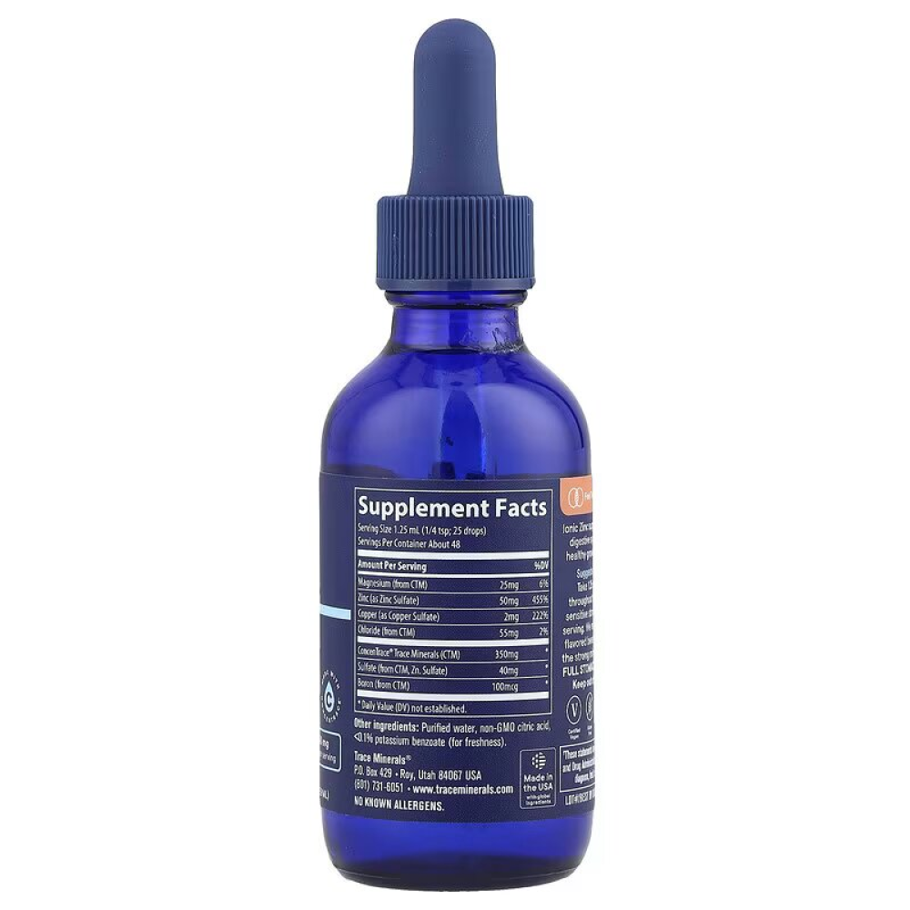 Trace Minerals Ionic Zinc 50 mg